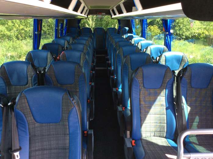 Inside 33 Seater Coach
