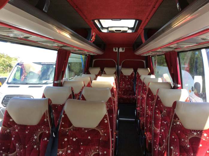 Inside 19 Seater Minibus